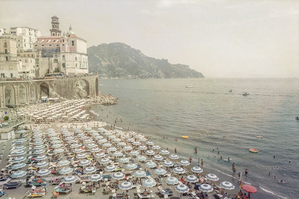 Amalfi Coast Cliffside Beach I art print by Richard Silver for $57.95 CAD