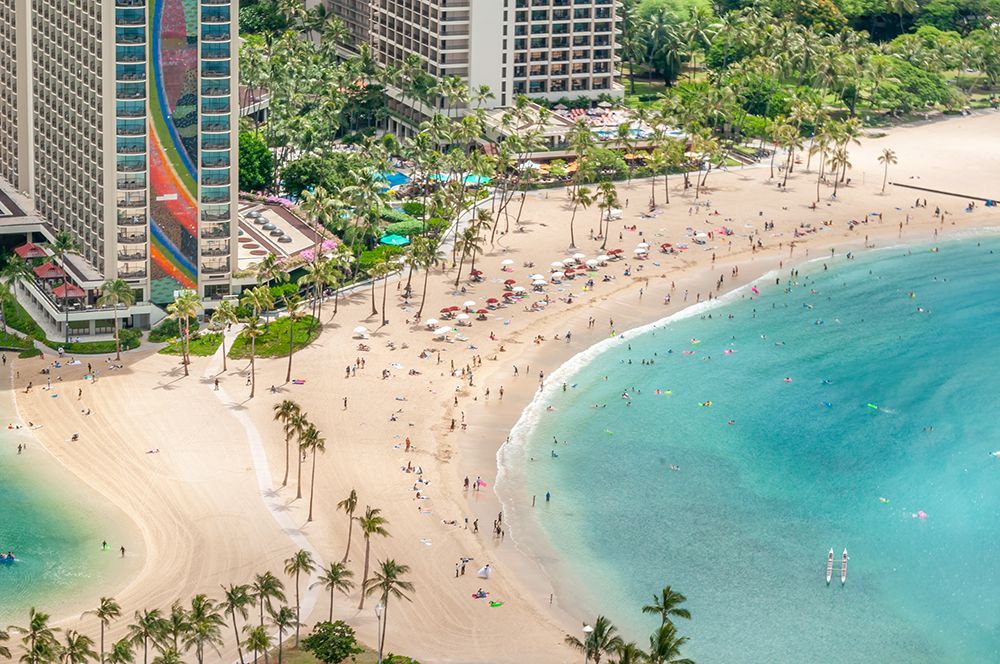 Waikiki Beach Honolulu art print by Richard Silver for $57.95 CAD