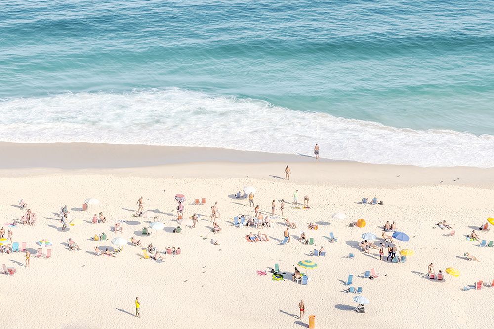 Wide Sandy Beach Aerial art print by Richard Silver for $57.95 CAD