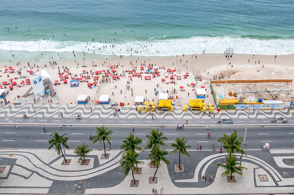 Copacabana Beach Rio de Janeiro art print by Richard Silver for $57.95 CAD