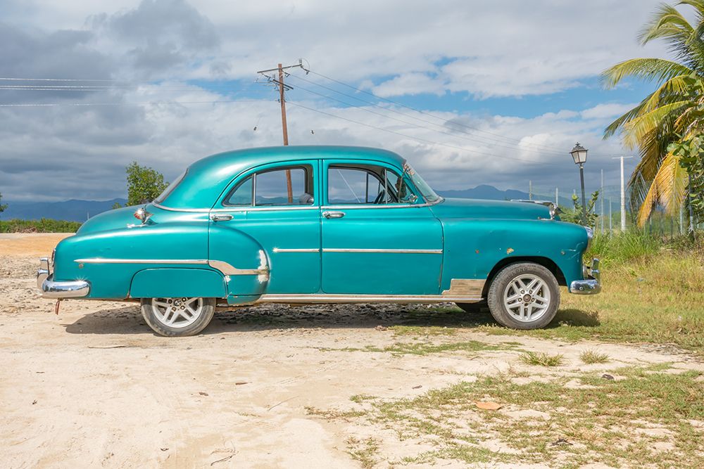 Teal Vintage Car Cuba art print by Richard Silver for $57.95 CAD