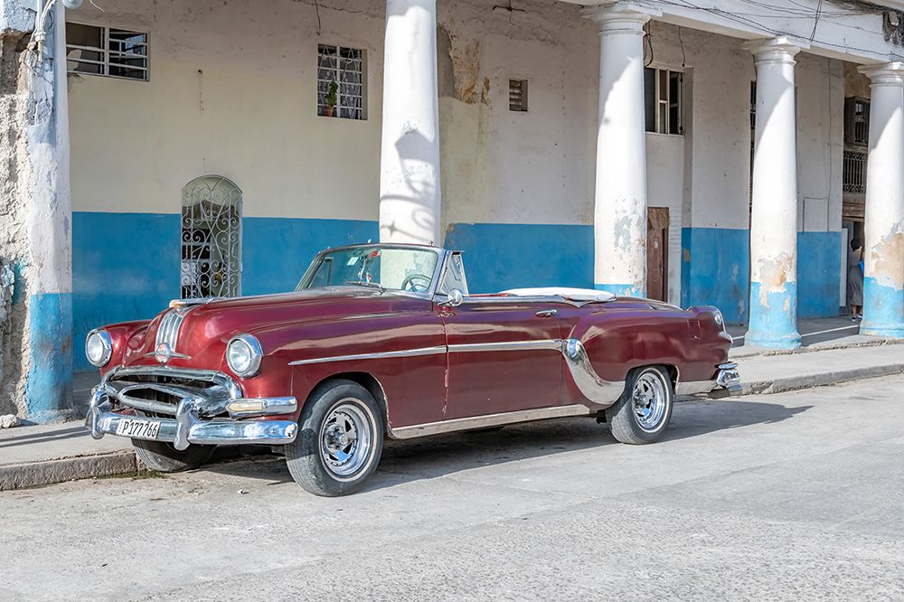 Maroon Convertible Havana art print by Richard Silver for $57.95 CAD