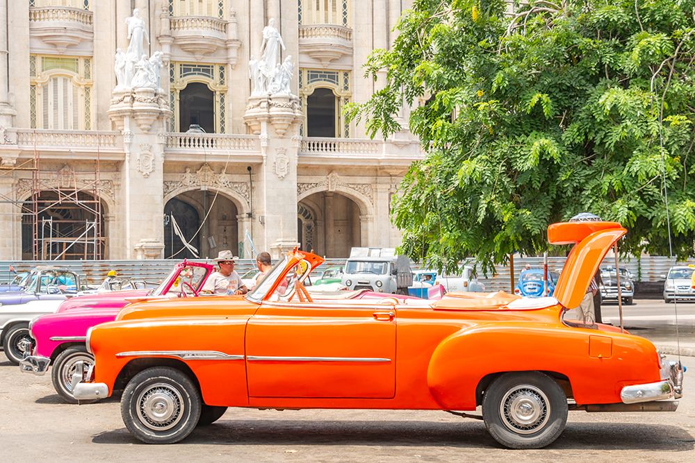 Orange Convertible Havana Theater District art print by Richard Silver for $57.95 CAD
