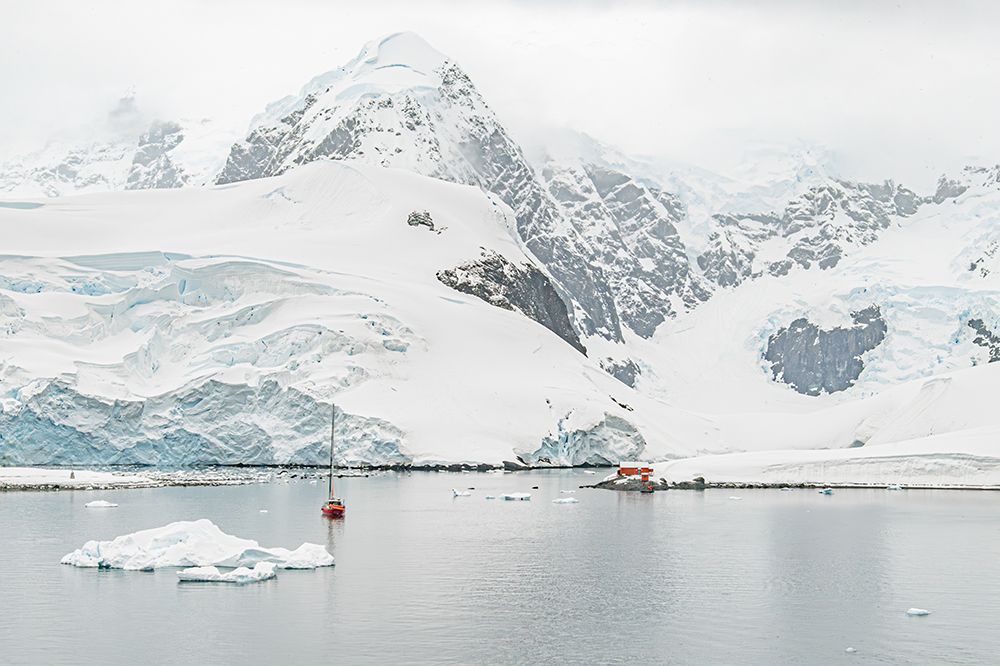 Sailboat Near Antarctic Research Station II art print by Richard Silver for $57.95 CAD