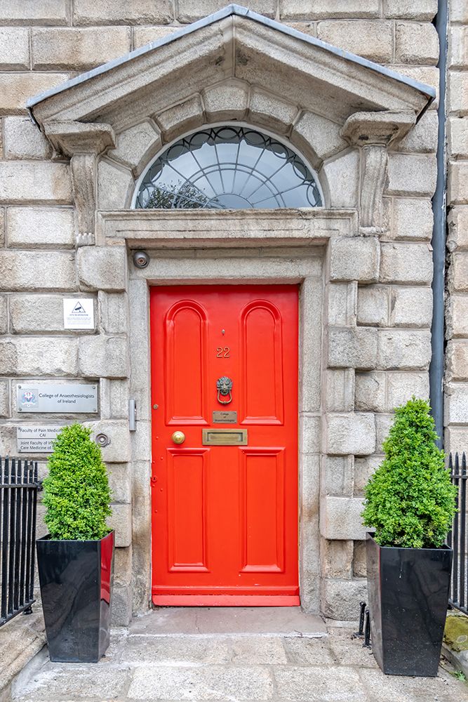 Red Georgian Door Dublin I art print by Richard Silver for $57.95 CAD