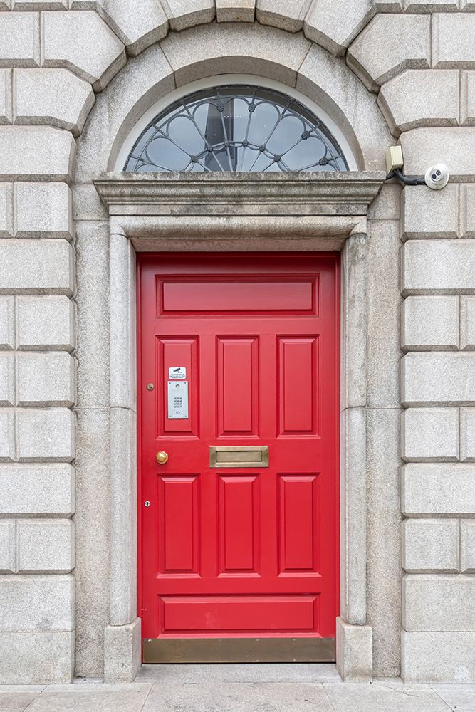 Deep Red Georgian Door Dublin art print by Richard Silver for $57.95 CAD