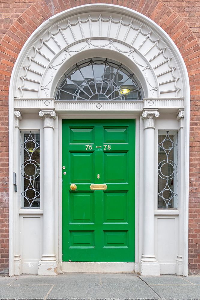 Green Georgian Door Numbered 76 art print by Richard Silver for $57.95 CAD