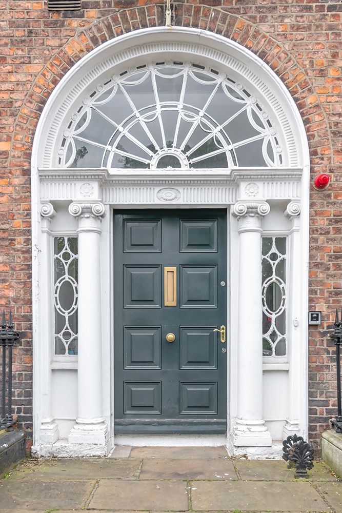 Dark Green Georgian Door Sidelights art print by Richard Silver for $57.95 CAD