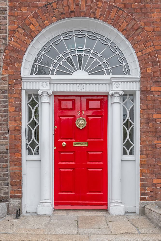 Red Georgian Door Brick Facade I art print by Richard Silver for $57.95 CAD