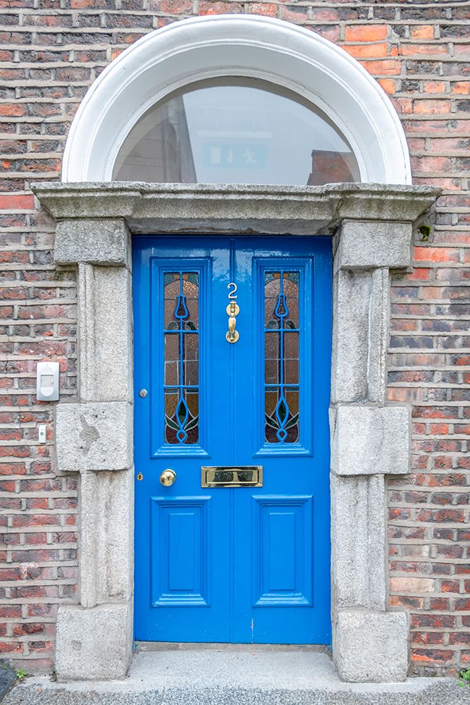 Blue Door with Glass Panels art print by Richard Silver for $57.95 CAD
