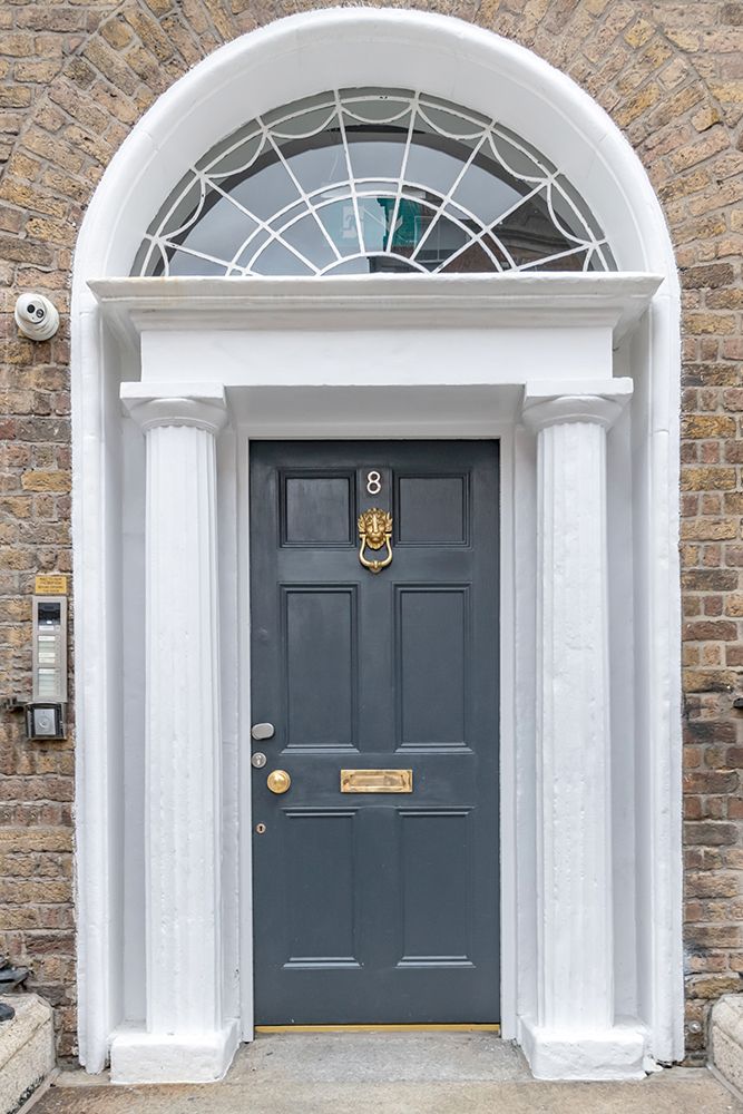 Slate Gray Georgian Door Numbered 8 art print by Richard Silver for $57.95 CAD