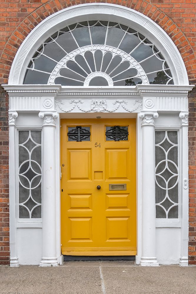 Mustard Yellow Georgian Door art print by Richard Silver for $57.95 CAD