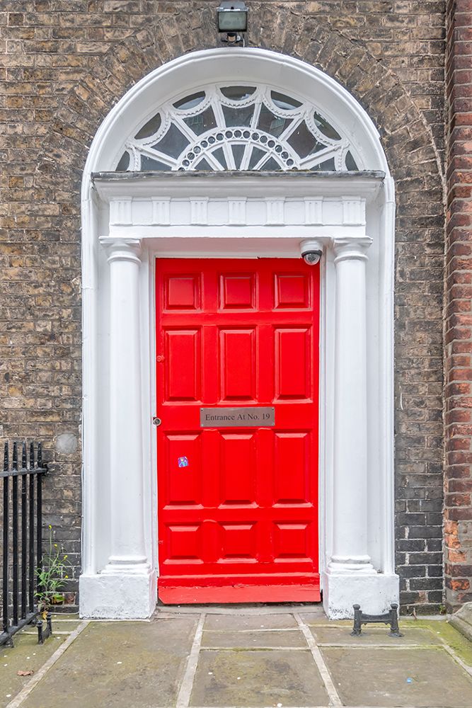 Red Georgian Door Sunburst Fanlight art print by Richard Silver for $57.95 CAD