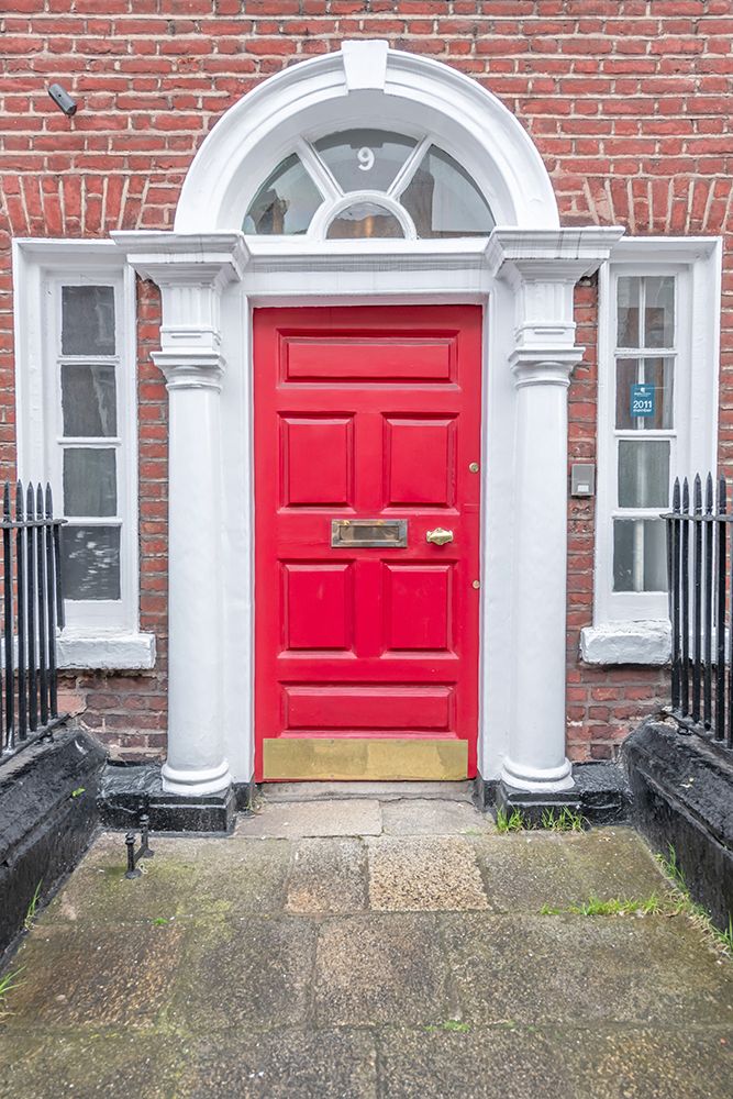 Red Georgian Door Side Windows art print by Richard Silver for $57.95 CAD