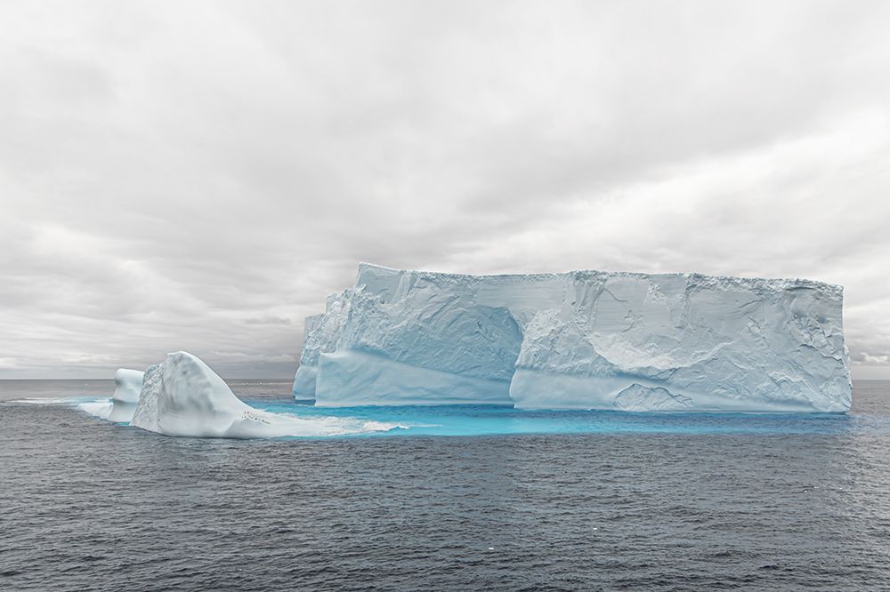 Blocky Iceberg Blue Ice Shelf art print by Richard Silver for $57.95 CAD