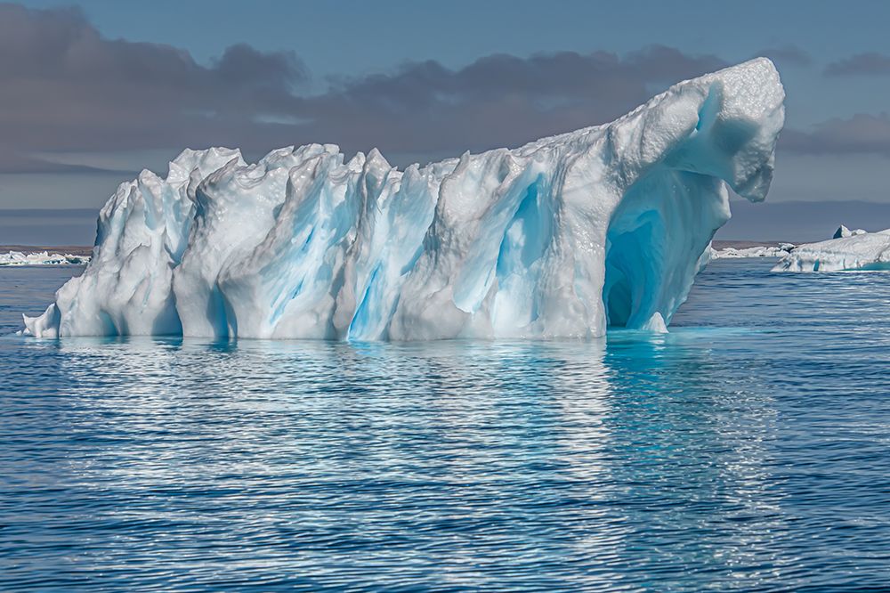 Fluted Iceberg Blue Grooves art print by Richard Silver for $57.95 CAD