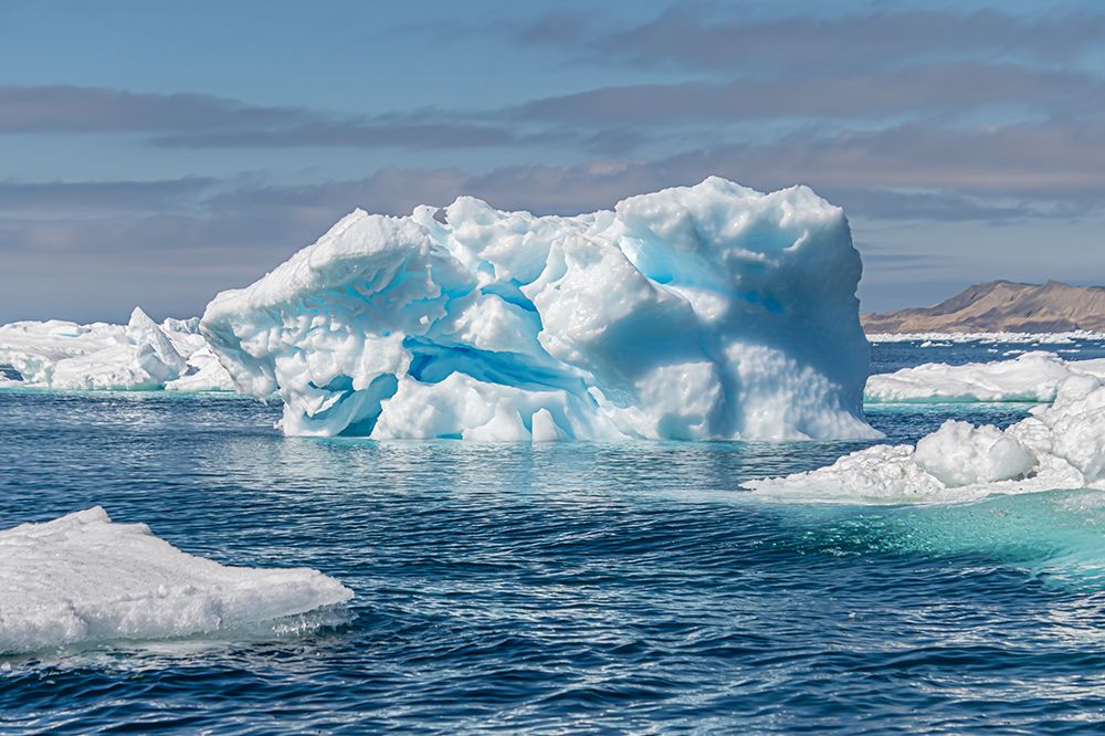 Iceberg with Turquoise Hollows art print by Richard Silver for $57.95 CAD