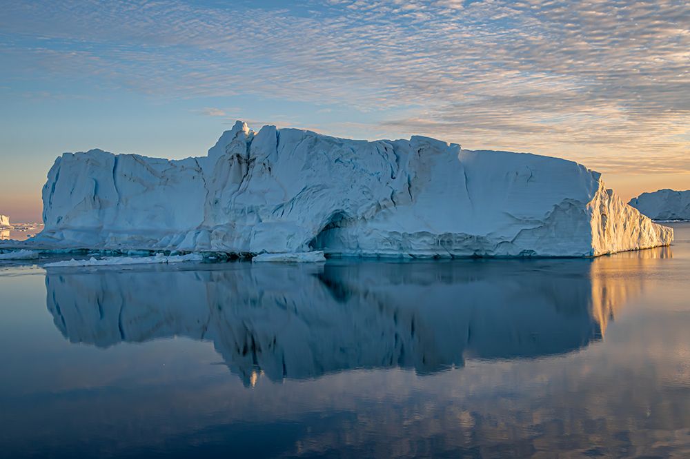 Golden Hour Iceberg with Cave art print by Richard Silver for $57.95 CAD