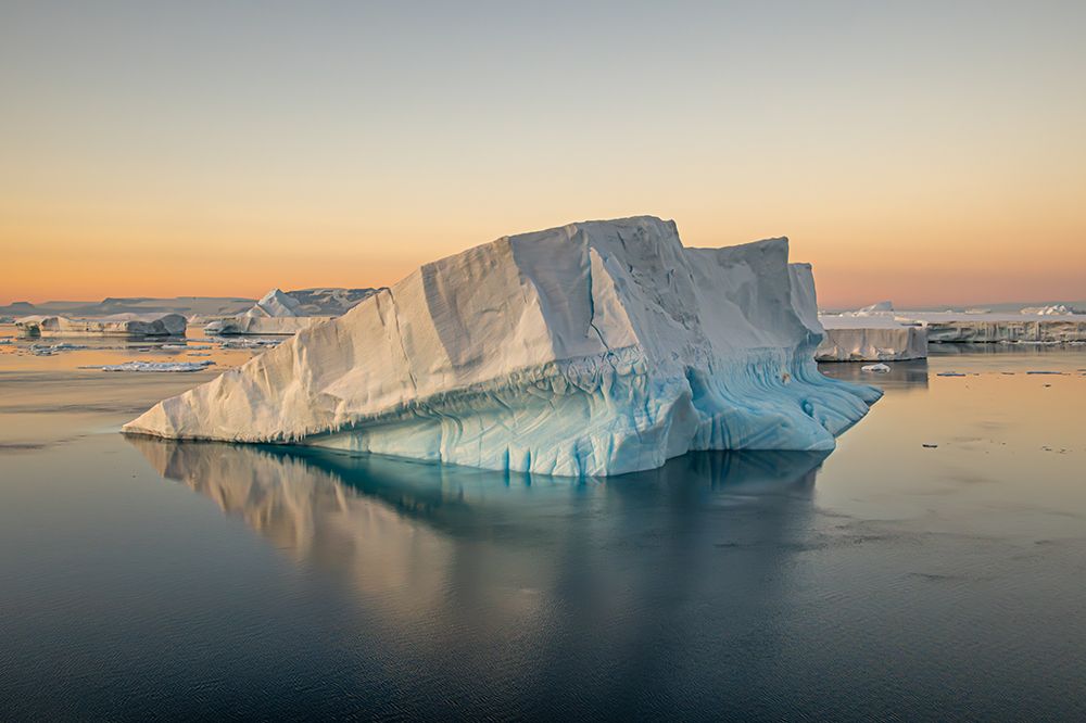 Sunset Tabular Iceberg Reflection art print by Richard Silver for $57.95 CAD