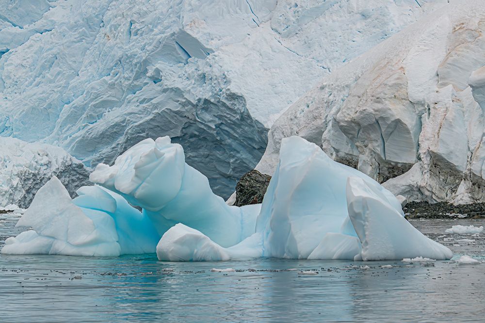 Small Icebergs Before Glacier Wall art print by Richard Silver for $57.95 CAD