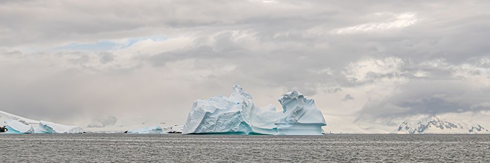Panoramic Iceberg with Distant Peaks art print by Richard Silver for $57.95 CAD