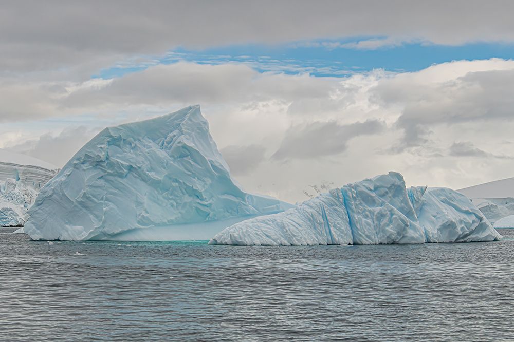 Twin Peaked Iceberg Blue Streak art print by Richard Silver for $57.95 CAD