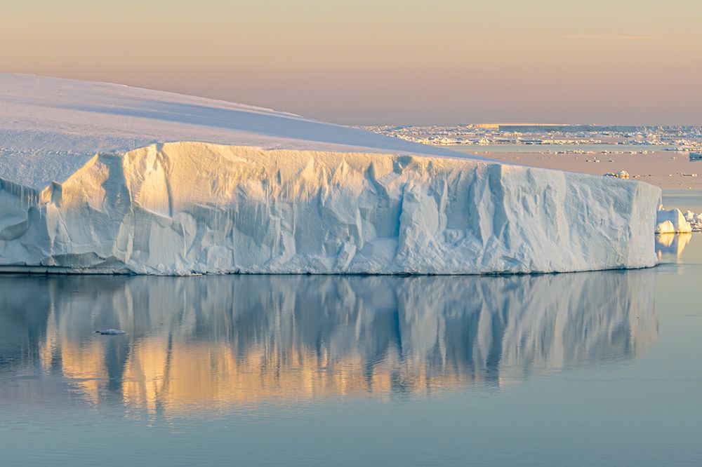 Tabular Iceberg Golden Hour Reflection I art print by Richard Silver for $57.95 CAD