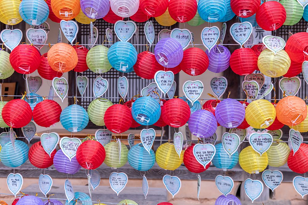 Lanterns with Heart Wish Tags art print by Richard Silver for $57.95 CAD