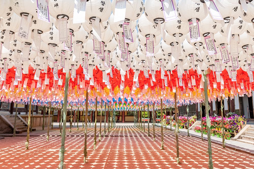 Temple Courtyard Lantern Canopy II art print by Richard Silver for $57.95 CAD