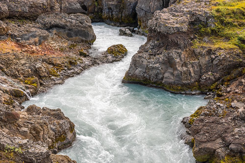 Turquoise River Canyon Iceland art print by Richard Silver for $57.95 CAD
