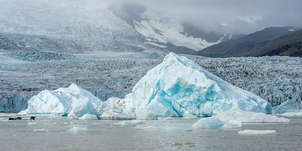 Jokulsarlon Glacier Lagoon Icebergs I art print by Richard Silver for $57.95 CAD