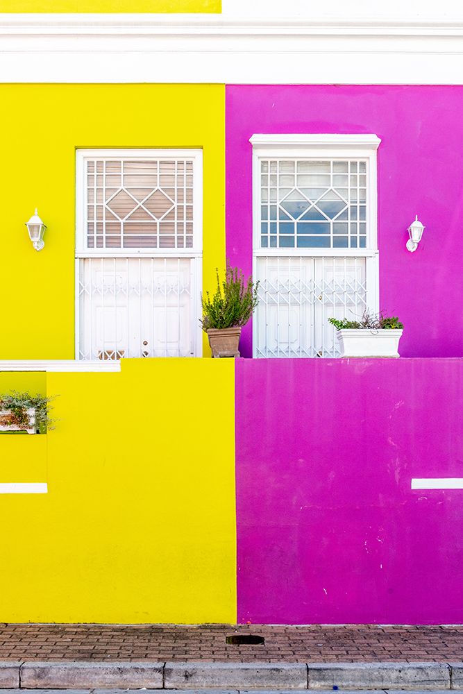 Bo-Kaap Cape Town Yellow and Magenta Houses art print by Richard Silver for $57.95 CAD