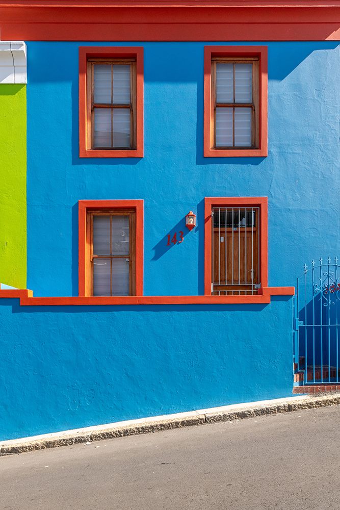 Bo-Kaap Cape Town Blue House Orange Trim art print by Richard Silver for $57.95 CAD