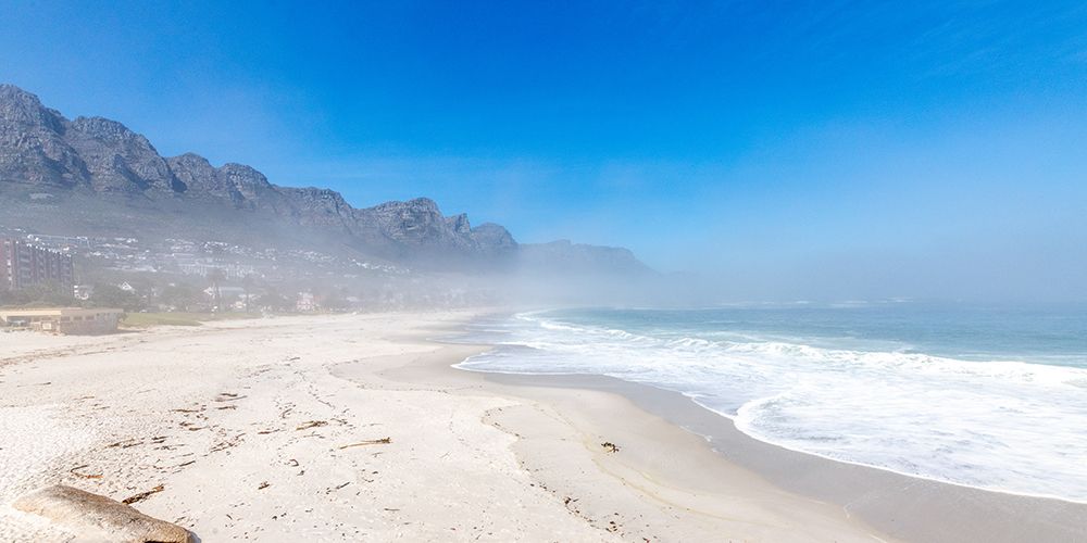 Camps Bay Cape Town Beach Panorama Mist art print by Richard Silver for $57.95 CAD