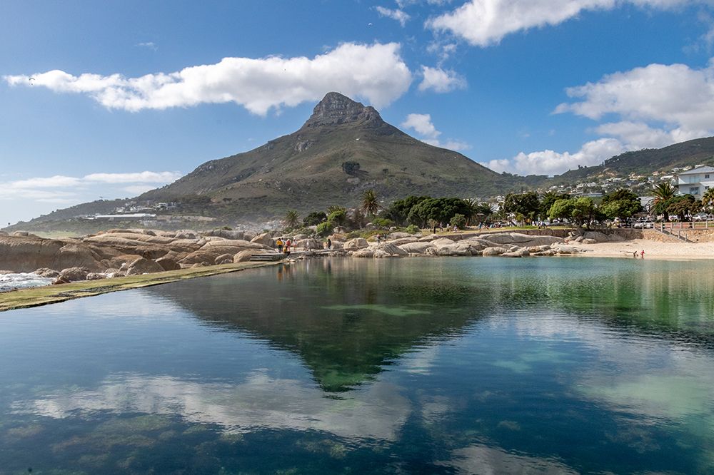 Cape Town Lions Head Reflection Tidal Pool art print by Richard Silver for $57.95 CAD