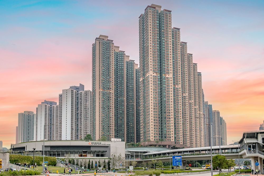 Hong Kong Tower Cluster at Sunset art print by Richard Silver for $57.95 CAD