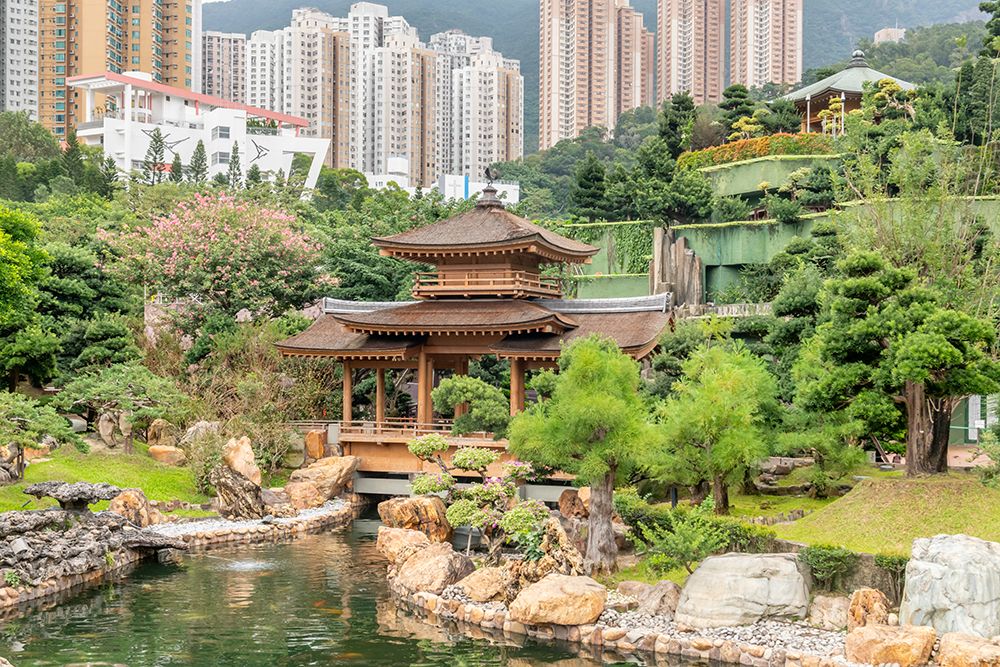 Nan Lian Garden Hong Kong Pavilion and Pond art print by Richard Silver for $57.95 CAD