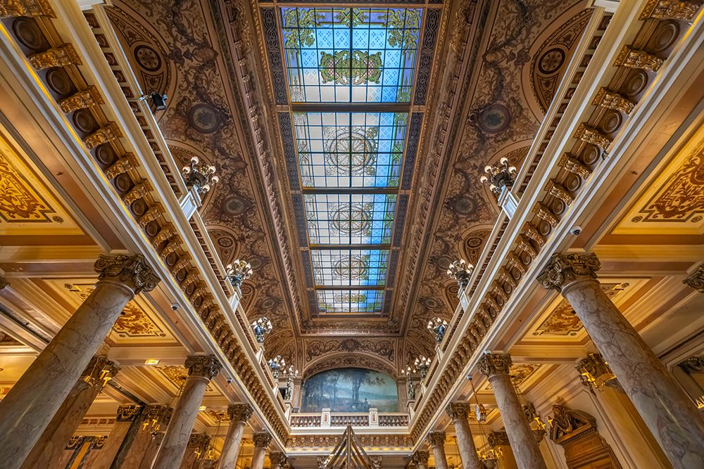 Nice French Riviera Gilded Hall Skylight I art print by Richard Silver for $57.95 CAD