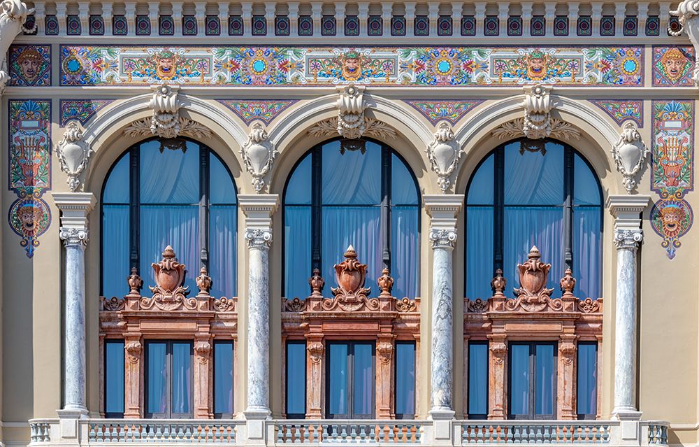 Monte Carlo Casino Monaco Window Detail art print by Richard Silver for $57.95 CAD