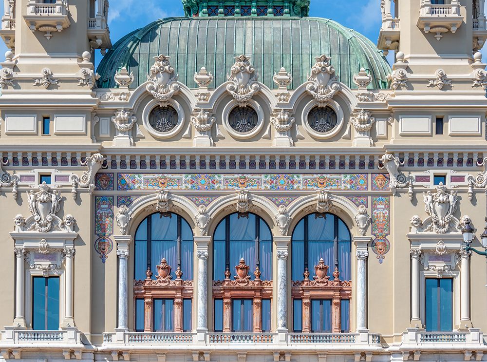 Monte Carlo Casino Monaco Green Dome art print by Richard Silver for $57.95 CAD