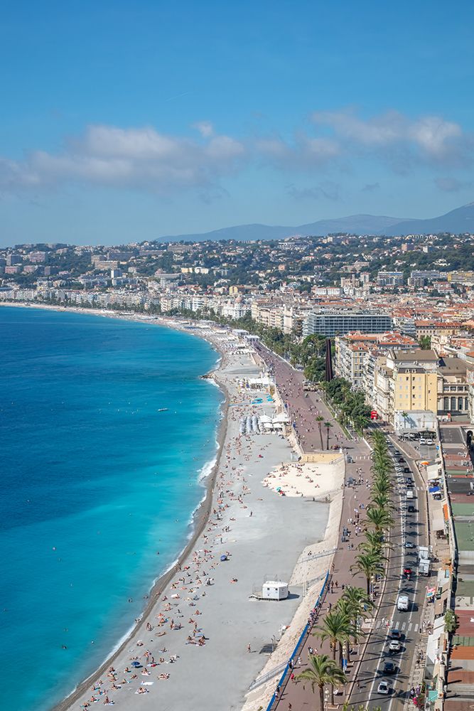 Promenade des Anglais Nice Elevated View art print by Richard Silver for $57.95 CAD