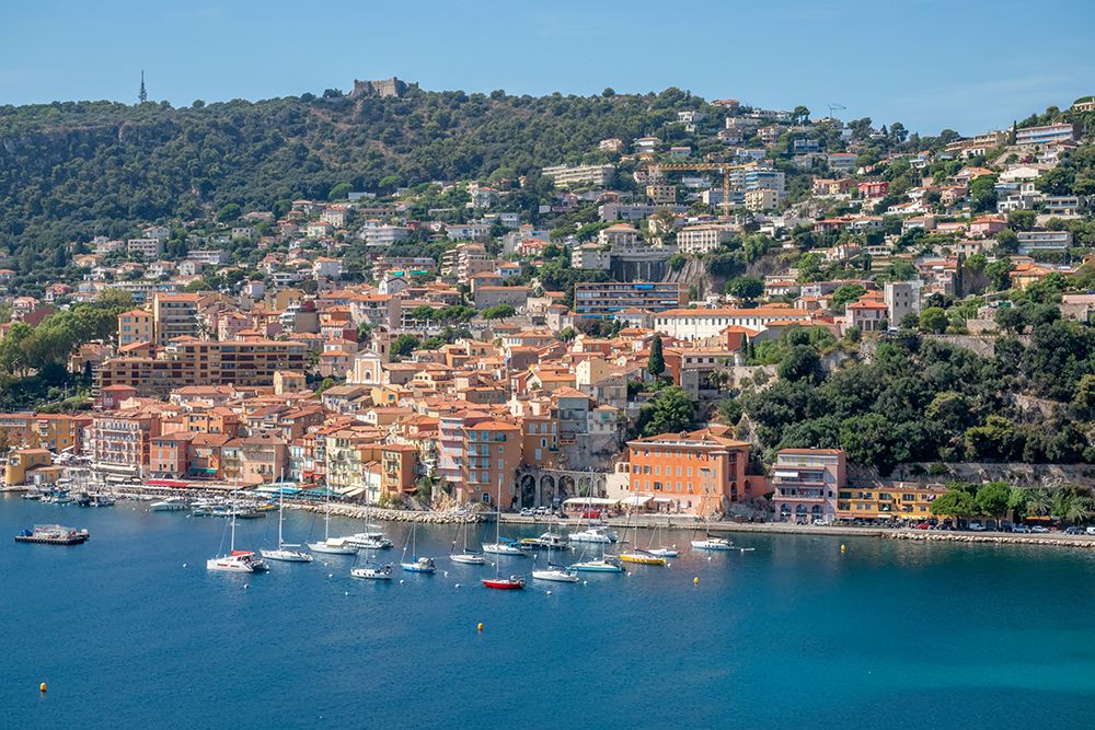 Villefranche sur Mer French Riviera Harbor Town art print by Richard Silver for $57.95 CAD