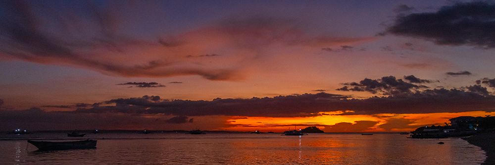 Panoramic Sunset Seascape, Philippines, Southeast Asia art print by Richard Silver for $57.95 CAD