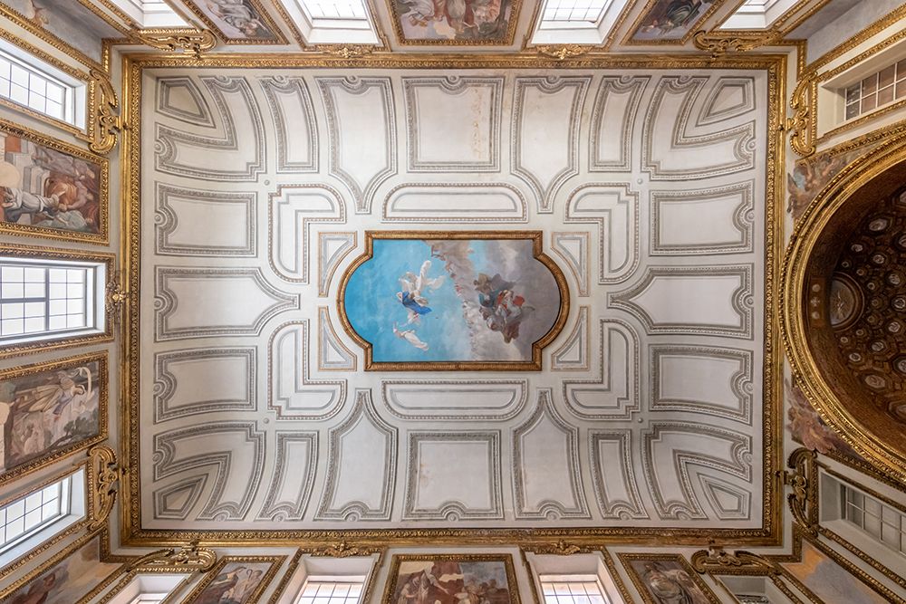 Painted Palace Ceiling Fresco, Naples, Italy art print by Richard Silver for $57.95 CAD