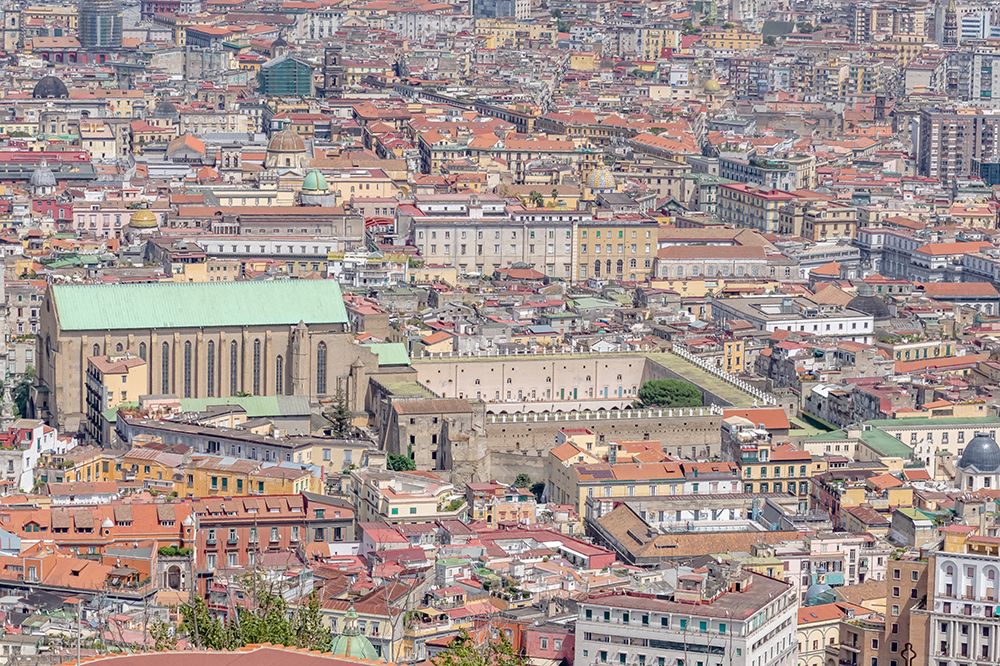 Panoramic View of Naples with Historic Church, Italy art print by Richard Silver for $57.95 CAD