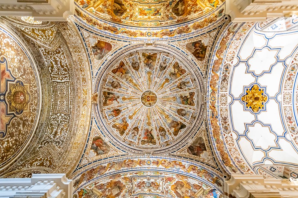 Ornate Cathedral Dome Detail, Seville, Spain art print by Richard Silver for $57.95 CAD