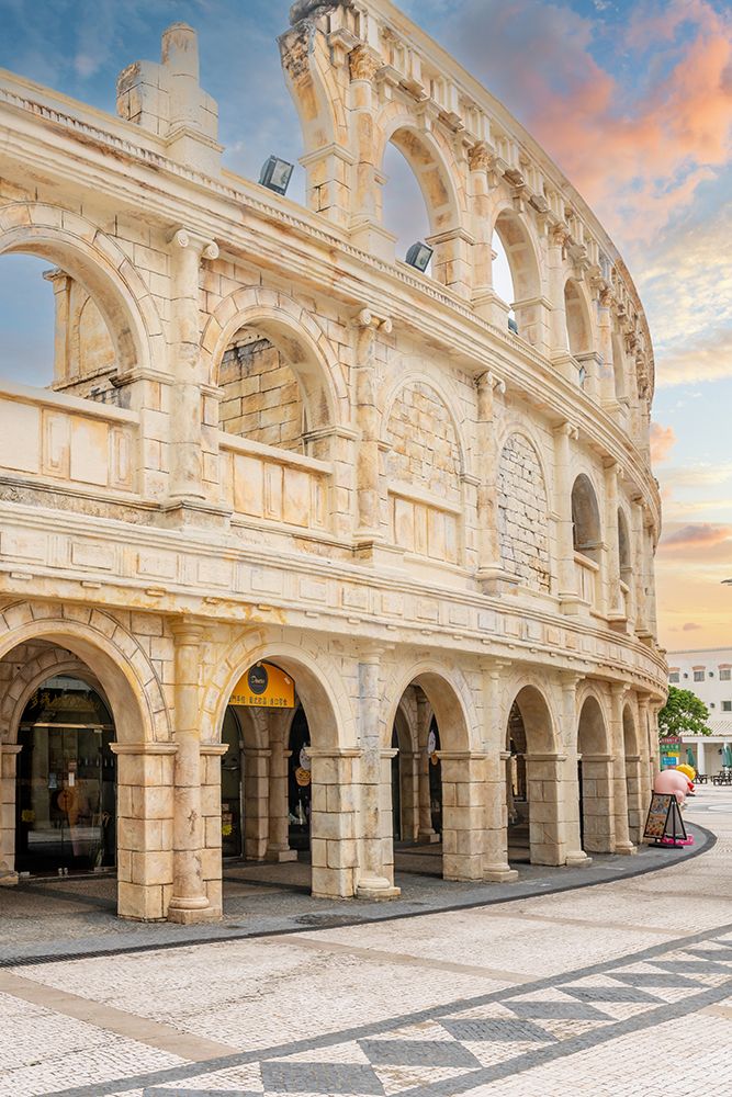Roman Colosseum-Style Arched Facade, The Londoner Macao, Macau art print by Richard Silver for $57.95 CAD