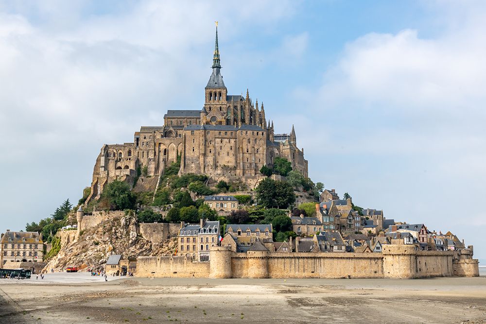Mont Saint-Michel Abbey and Village, Normandy, France art print by Richard Silver for $57.95 CAD