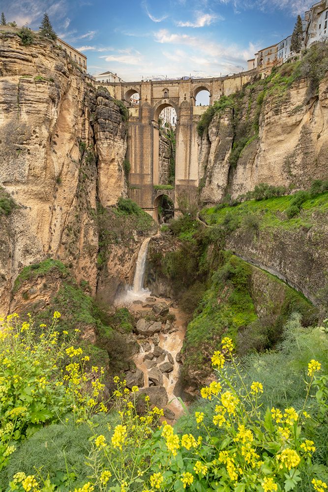 Puente Nuevo Bridge Over Gorge, Ronda, Spain art print by Richard Silver for $57.95 CAD