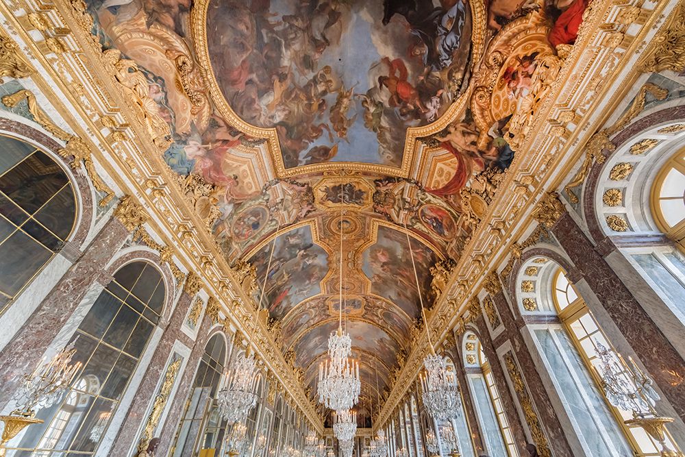 Hall of Mirrors, Palace of Versailles, France art print by Richard Silver for $57.95 CAD